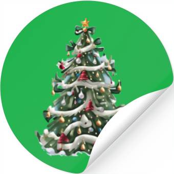 Discover Christmas tree7 Stickers