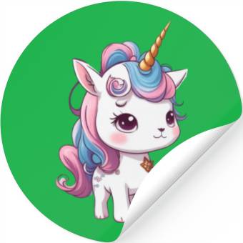 Discover Rainbow unicorn 3 Stickers
