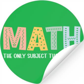 Discover Math the Only Subject that Counts Stickers