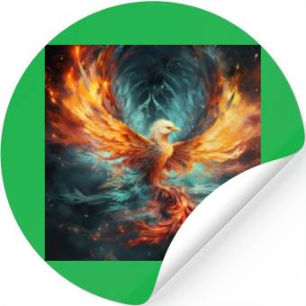 Discover Cosmic Phoenix Stickers