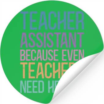 Discover Teacher Assistant Stickers