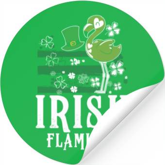 Discover Irish flamingo Stickers