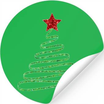 Discover Christmas Tree Stickers