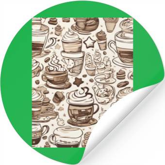 Discover Coffee, Cookie and Cream Stickers