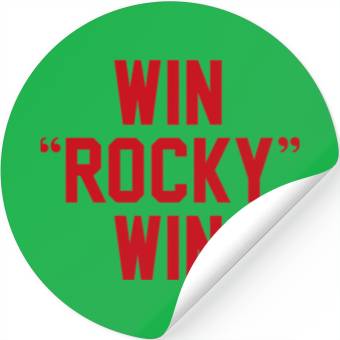 Discover Win Rocky Win Stickers