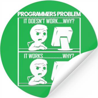 Discover Software Programmers Problems Funny Gift Stickers