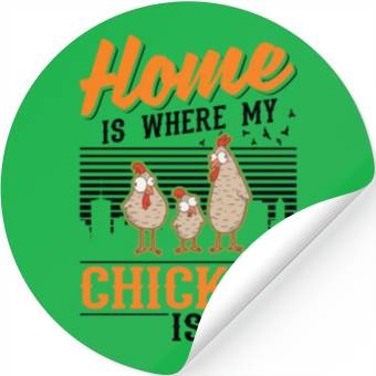 Discover Chickens Home Farmer Chicken Stickers