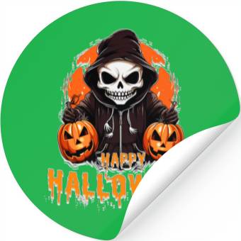 Discover Halloween Art. Stickers