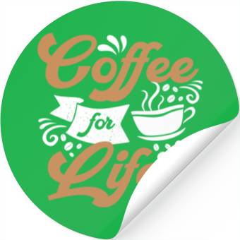 Discover Coffee For Life Stickers