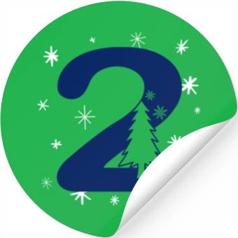 Discover Second Christmas Number 2 - Nr. Two Stickers