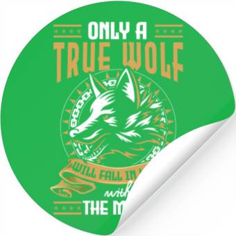 Discover Werewolf Forest Nordic Moon Stickers