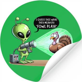 Discover Alien Encounter: The Turkey Twist Stickers