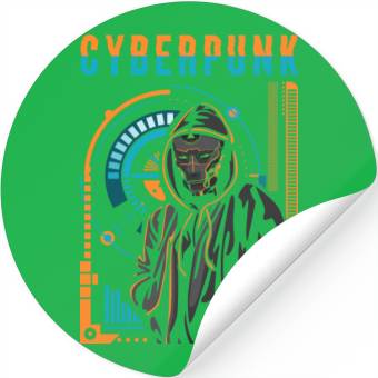 Discover Cyborg Android Synthwave Scifi Stickers