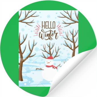 Discover Hello Winter Wonderland Stickers