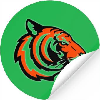 Discover Colorful Tiger Head Stickers