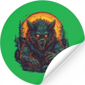 Discover A mythical creature Werewolf Stickers