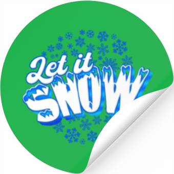 Discover Let it Snow - Snow Stickers