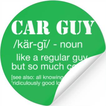 Discover Car Guy Definition Funny Car Guy Stickers