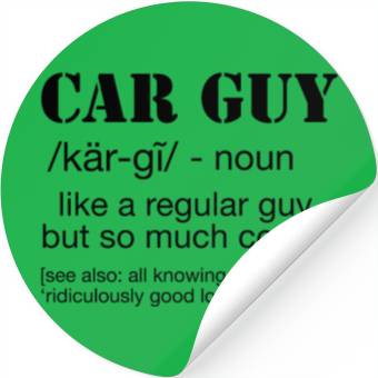 Discover Car Guy Definition Funny Car Guy Stickers