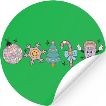 Discover Retro Christmas Cheer Stickers