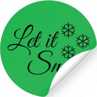 Discover let it snow Stickers