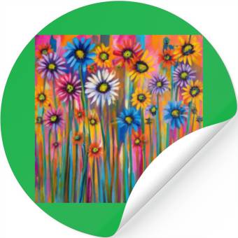 Discover Wildflowers graffiti Stickers