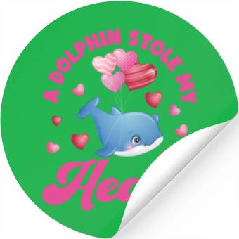 Discover Dolphin Valentines Day A Dolphin Stickers
