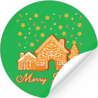 Discover Christmas Cookie Merry X-mas. Stickers