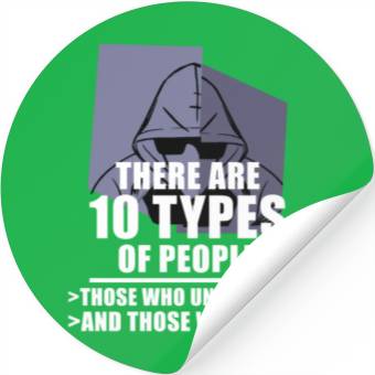 Discover Funny Binary Code Saying Computer Science Programm Stickers