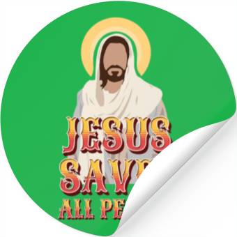 Discover Jesus Saves All People Stickers