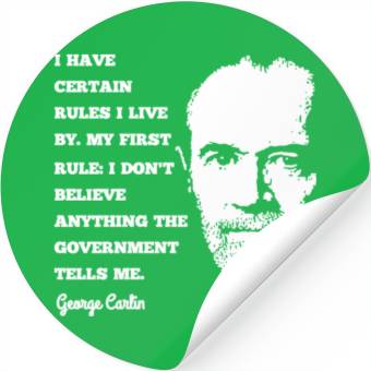 Discover George Carlin Comedy Legend Stickers