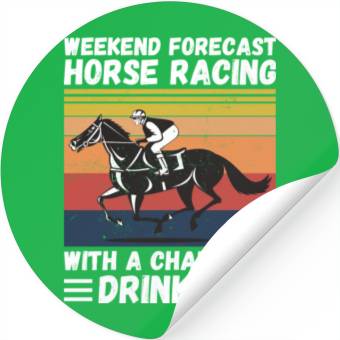 Discover Weekend Forecast Horse Racing Stickers