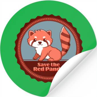 Discover Save The Red Panda Stickers