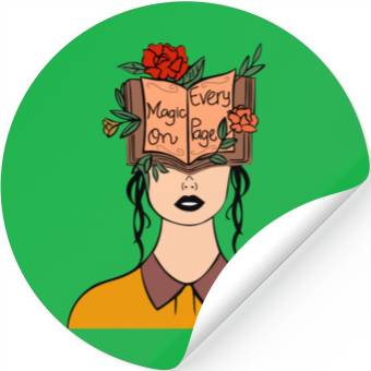 Discover Magic On Every Page Book Reading Stickers