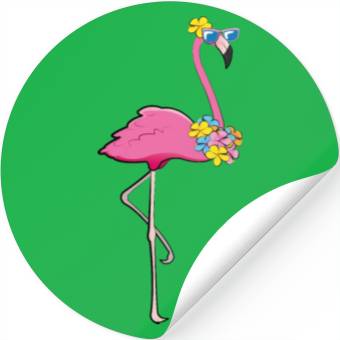 Discover cool flamingo Stickers