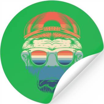Discover Cheeky Chic: Monkey Face Apparel Stickers