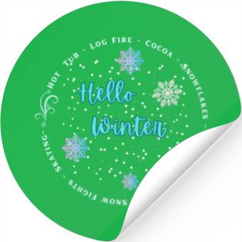 Discover Hello Winter Stickers