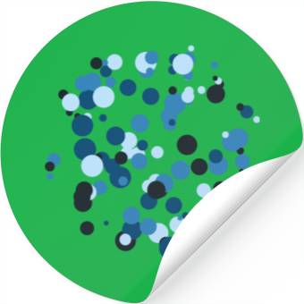 Discover abstract circles pattern Stickers