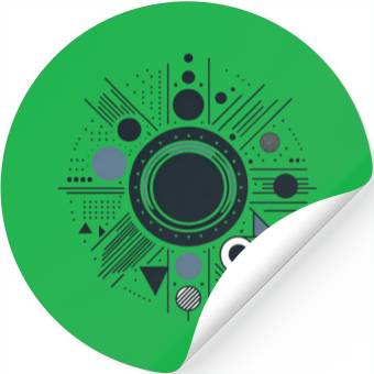Discover Geometric Symphony Stickers
