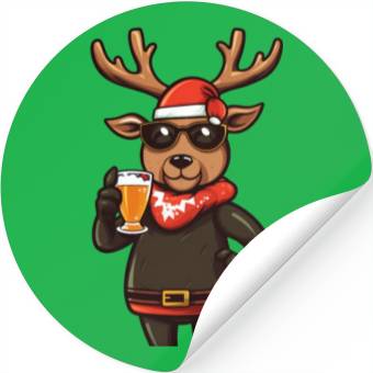 Discover Reindeer with beer Stickers