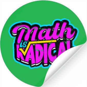 Discover Math is radical - Math Stickers