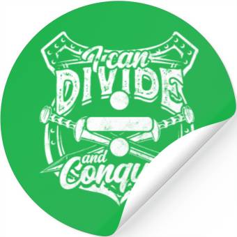 Discover I can divide and conquer - Math Stickers
