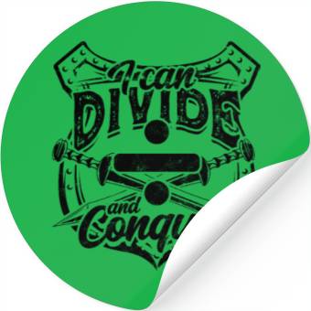 Discover I can divide and conquer - Math Stickers