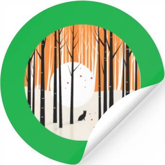 Discover Forest Fox Stickers