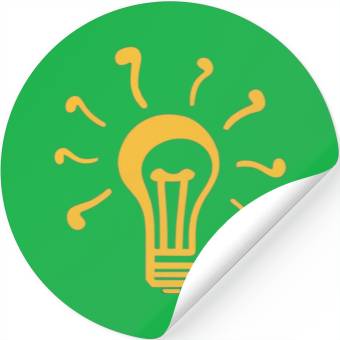 Discover yellow lamp Stickers