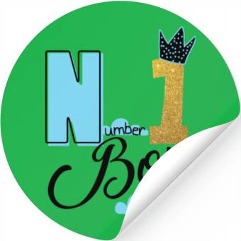 Discover Number One Boy Stickers