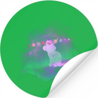 Discover Music Space Cat Stickers