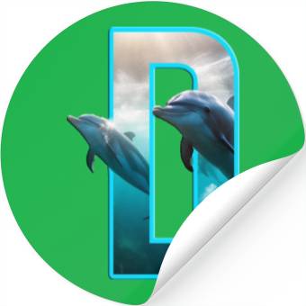 Discover dolphin Stickers