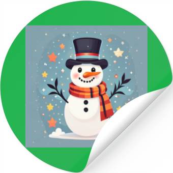 Discover Snowman Stickers