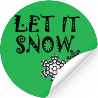 Discover let it snow on Stickers
